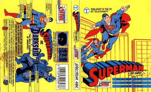 Superman: The Game box art for ZX Spectrum